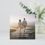 Carte Citation - Amour et aventure (Debout devant)
