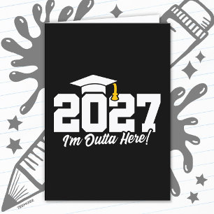 Carte Citation Amusante de Remise des Diplômes Classe Te