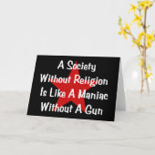 Carte Citation anti-religion (Fleur jaune)