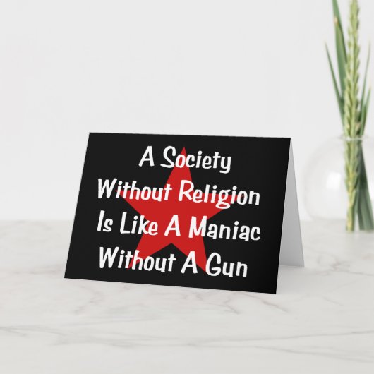 Carte Citation anti-religion (Devant)