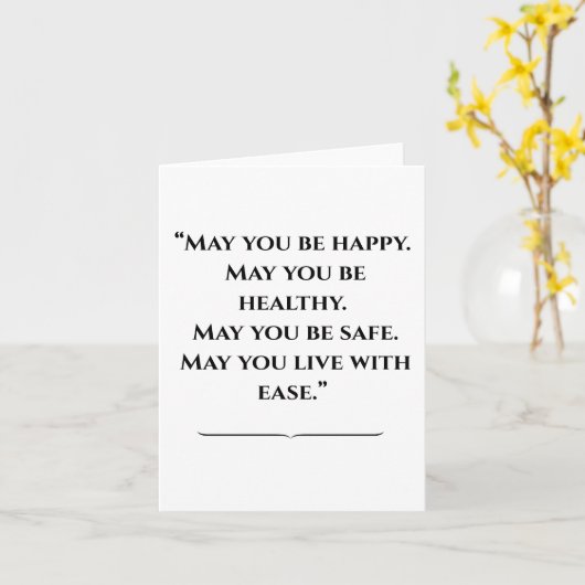 Carte Citation Budda Inspirational (Fleur jaune)