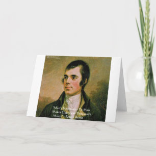 Carte Citation célèbre de Robert Burns