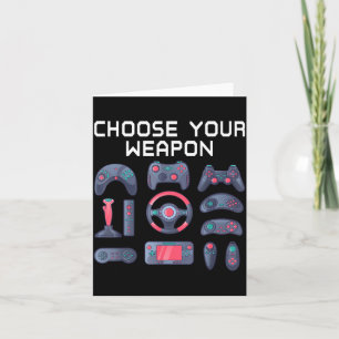 Carte Citation Choisir une arme Hommes Cadeau drôle de j