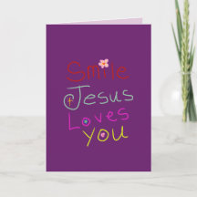 Citation chrétienne « Souriez, Jésus vous aime »