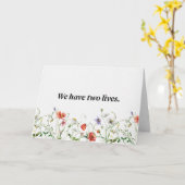 Carte Citation Confucius Sur Blanc (Fleur jaune)