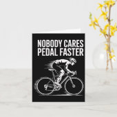 Carte Citation Cycliste Conception Motivationnelle Perso (Fleur jaune)