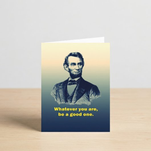 Carte Citation d'Abraham Lincoln