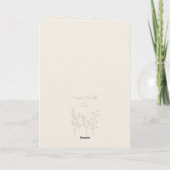 Carte Citation d'amitié florale élégante personnalisée p (Dos)