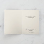 Carte Citation d'amitié florale élégante personnalisée p (Intérieur)