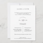 Carte Citation d'amour blanc tendance Collage Mariage 6  (Dos)
