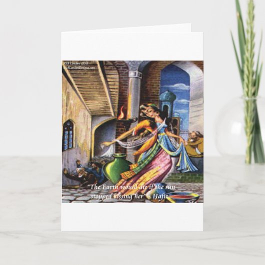 Carte Citation d'amour de Hafiz (Soleil & Terre) (Devant)