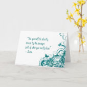 Carte Citation d'amour de Rumi (Fleur jaune)