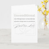 Carte Citation d'amour inconditionnel  (Fleur jaune)