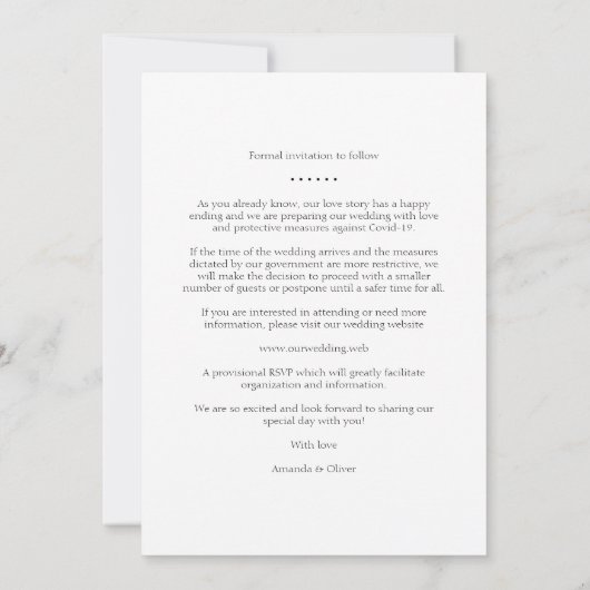 Carte Citation d'amour simple élégant moderne 6 Photos M (Dos)