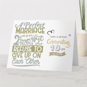 Carte CITATION D'ANNÉE Mariage Personnalisée - TOUTES LE