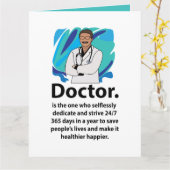 Carte Citation d'appréciation de docteur (Fleur jaune)