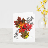 Carte Citation d'automne Happy Fall Y'all (Fleur jaune)