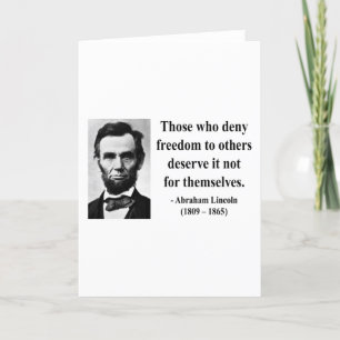 Carte Citation de Abraham Lincoln 3b