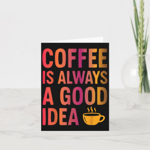 Carte Citation De Café - Humeur Du Matin Addicée À La Ca