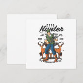 Carte Citation de chasseur de cerfs Mancave (Devant / Derrière)