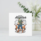 Carte Citation de chasseur de cerfs Mancave (Debout devant)