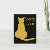 Carte Citation de chat qui s'en fiche Dessin Vectoriel D (Devant)