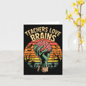 Carte Citation de clé drôle Tous les enseignants aiment  (Fleur jaune)