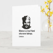 Carte Citation De Confucius (Fleur jaune)