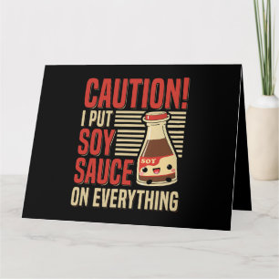 Carte Citation de costume de sauce de soja pour un exper