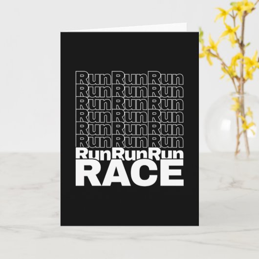 Carte Citation de course en cours de course motivationne (Fleur jaune)