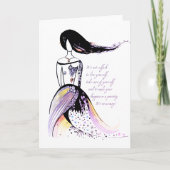 Carte Citation de dame illustrée d'inspiration Self LOVE (Devant)