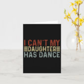 Carte Citation de danse pour la fête des pères Je ne peu (Fleur jaune)