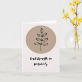 Carte Citation de dessin de ligne florale de style boho (Fleur jaune)