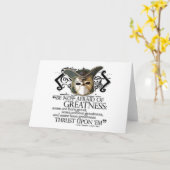 Carte Citation de douzième nuit (Fleur jaune)