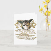 Carte Citation de douzième nuit (version d'or) (Fleur jaune)