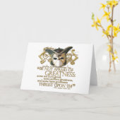 Carte Citation de douzième nuit (version d'or) (Fleur jaune)