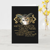 Carte Citation de douzième nuit (version d'or) (Fleur jaune)