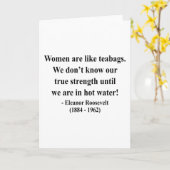 Carte Citation de Eleanor Roosevelt 6a (Fleur jaune)