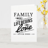 Carte Citation de famille. (Fleur jaune)