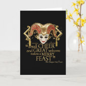 Carte Citation De Fête Comedy Of Errors (Version Or) (Fleur jaune)