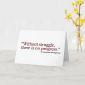 Carte Citation de Frederick Douglas (Fleur jaune)