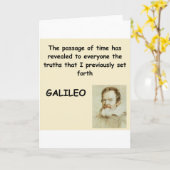 Carte citation de Galilée (Fleur jaune)