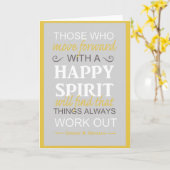 Carte citation de gordon b hinckley lds (Fleur jaune)