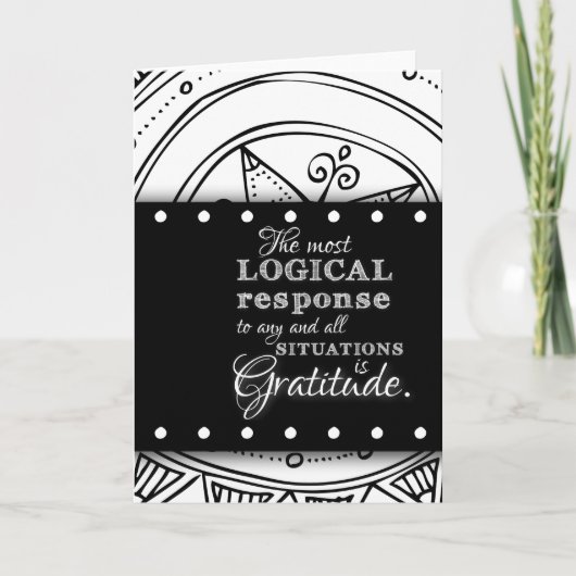 Carte Citation de gratitude Art mandala de bénédiction i (Devant)