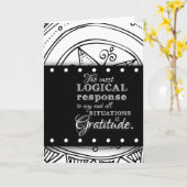 Carte Citation de gratitude Art mandala de bénédiction i (Fleur jaune)