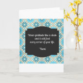 Carte Citation de Gratitude Rumi (Fleur jaune)