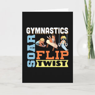 Carte Citation de Gymnastique Masculine - S'envolez, Tou