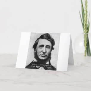 Carte Citation de Henry David Thoreau