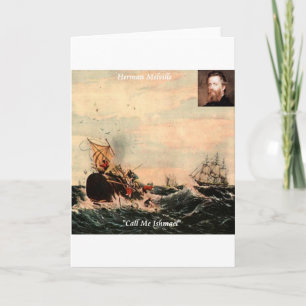 Carte Citation de Herman Melville Appelez-Moi Ishmaël