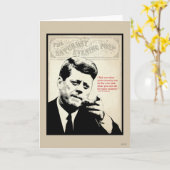 Carte Citation de John F. Kennedy (Fleur jaune)